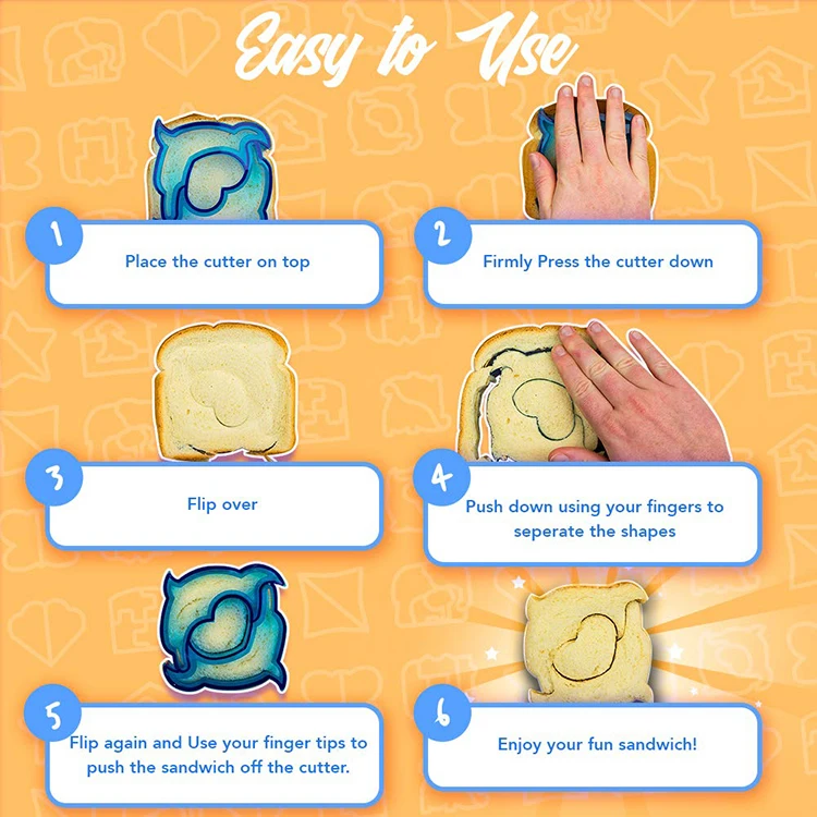 29Pack Crust Bread Cutter Set Sandwich Cutters for Kids Sandwich Sealer