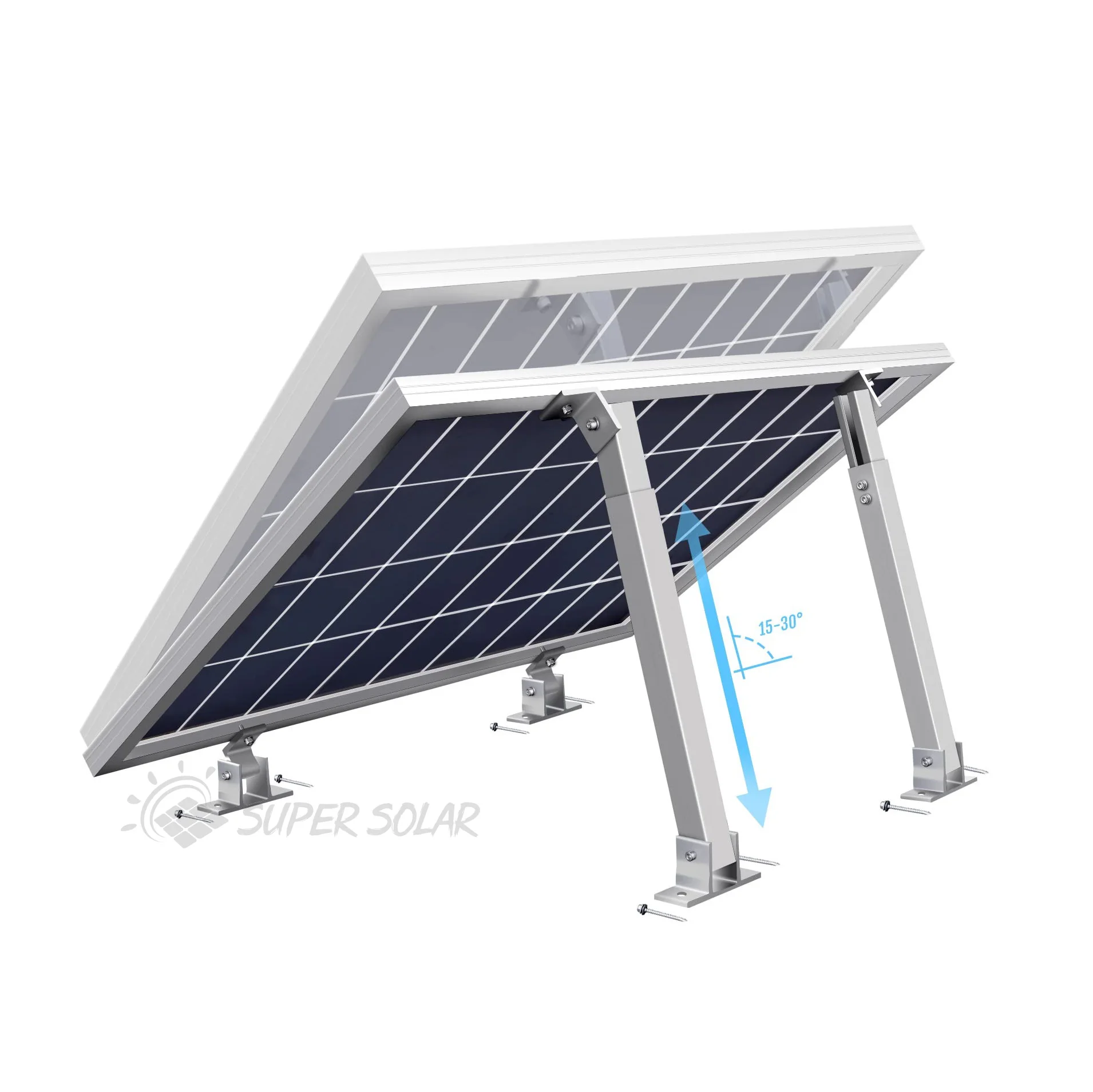 Germany Warehouse Stock  Flat Roof Solar Racking Roof Solar Mounting Adjustable Solar Panel Mount