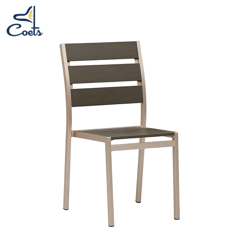 Coets Patio Garden Outdoor Furniture Restaurant Aluminum table chair with Umbrella Outdoor Dining Tables Set