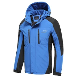 Custom Logo Bubble Parka Jacket waterproof Winter Windbreaker Hood Coat ski Outdoor Men Jacket with Zipper