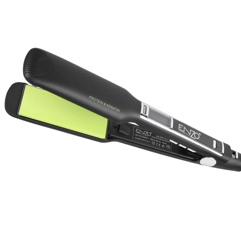 ENZO ENZO 2024 Private Label Ceramic Custom Hair Straightener Flat Iron Best Professional Electric Hair Straightener