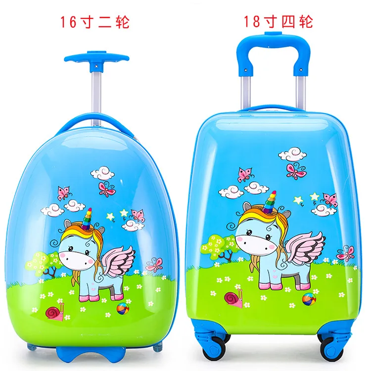 Hot Selling new style Travel Suitcase Luggage for Children ABC+PC  Spinner Unisex 16inch 18inch kids suitcase