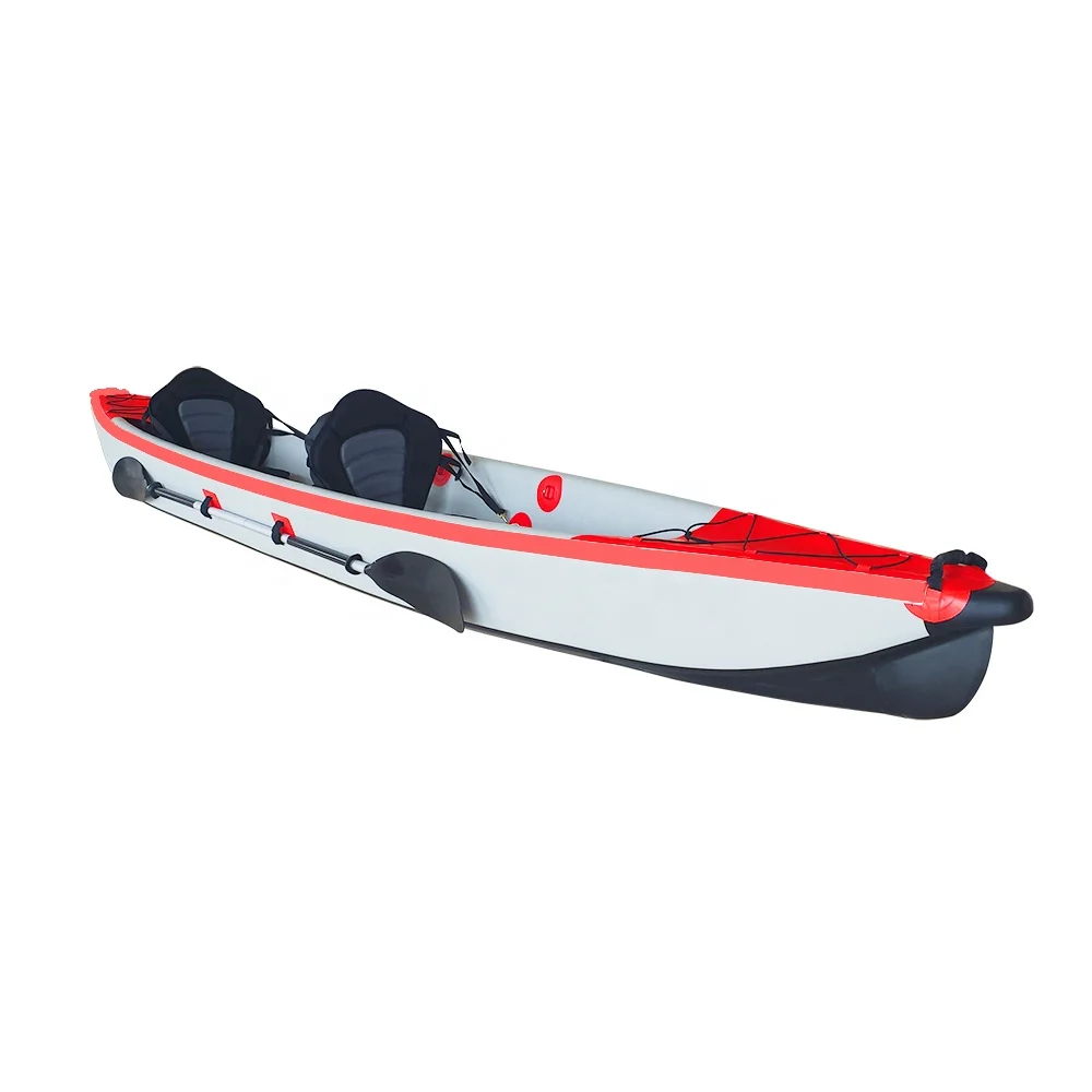 Surfking inflatable fishing kayak for two person foldable boats for sale in fishing canoe drop stitch kayak