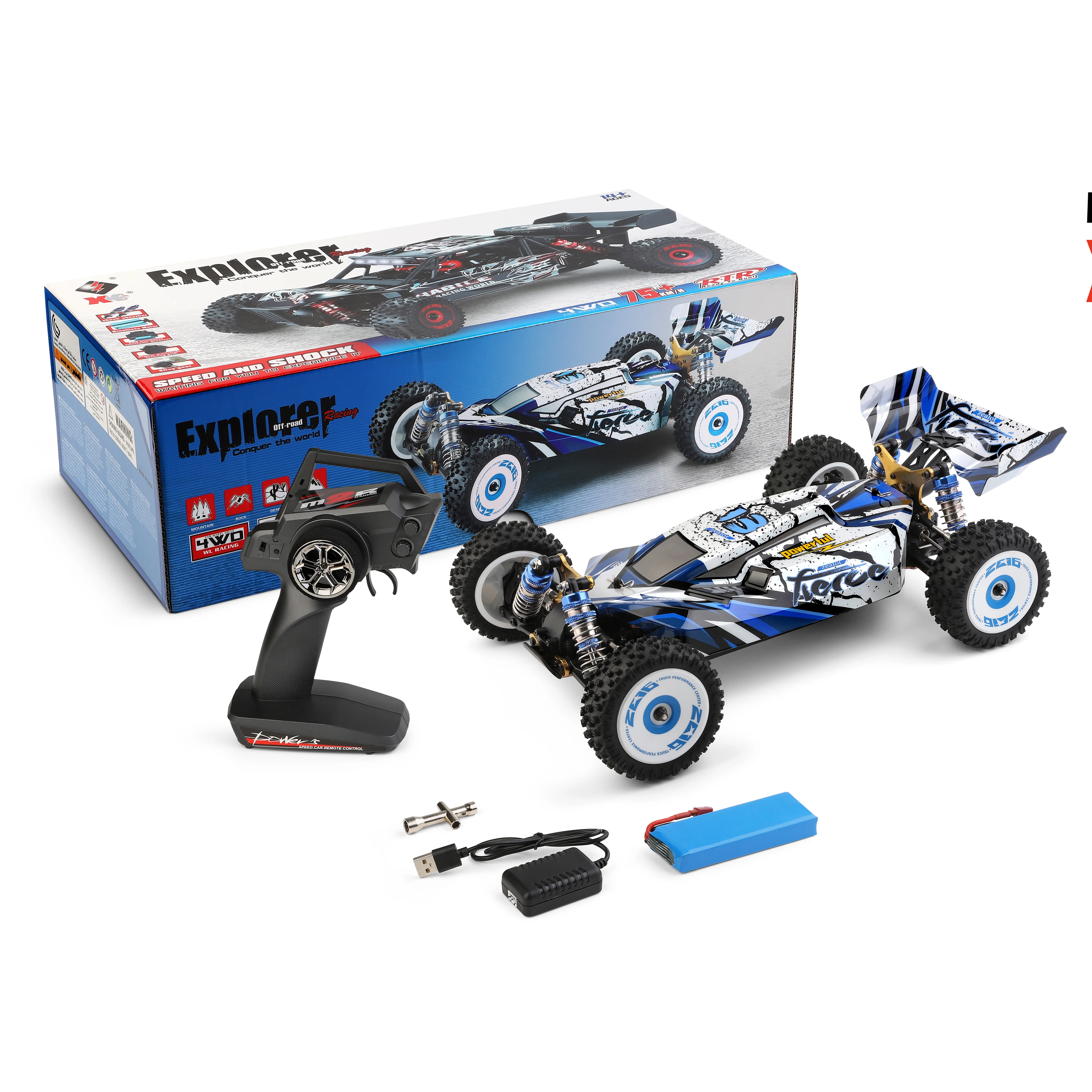 WLtoys 124017 2 4 г пульт дистанционного управления Высокоскоростной игрушечный автомобиль 1:12 весы 4WD Электрический гоночный багги бесщеточный Радиоуправляемый внедорожник