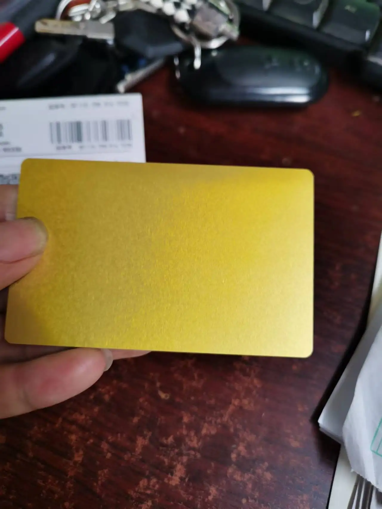 Metal business card custom metal business card