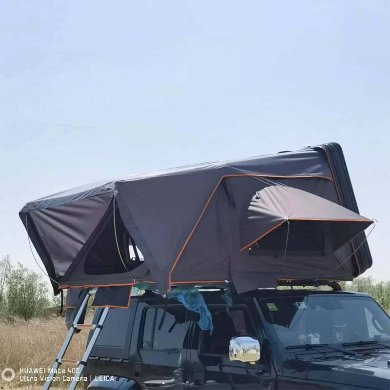 Hot Selling Aluminum Shell Car Rooftop tent 1-4 Persons Customizable Spacious Travel Tents On SUV Pickup Roof