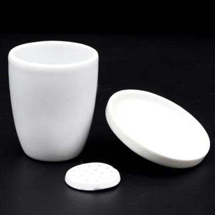 Ceramic Manufacturer 15 ml 25 ml Ceramic Filter Pot Crucible for Metallurgical Plant