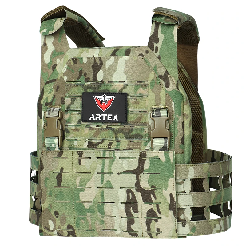 Top Sale 500D nylon tactical vests light weight tactical armor vest with molle system Camo quick release vest plate carrier