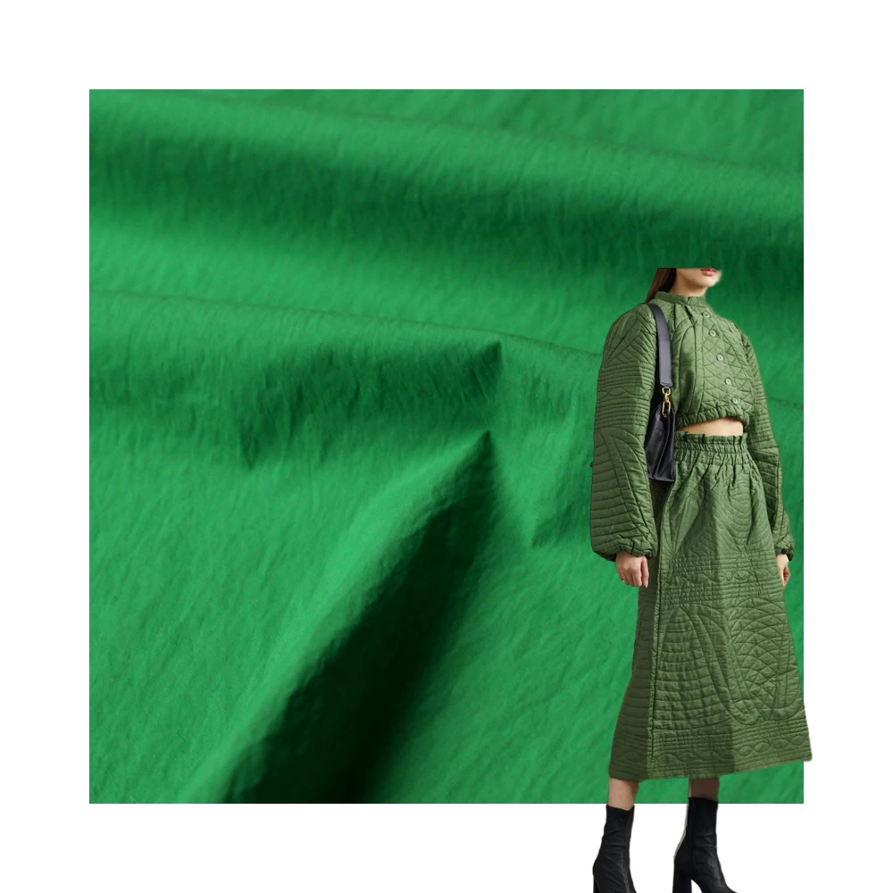 New design 45D recyle aty nylon plain fabrics for clothing woven jacket windbreaker fabric