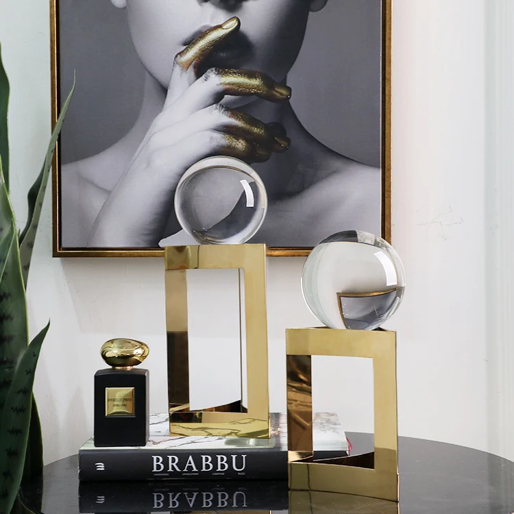 Desktop Home Decor Modern Luxury Design Bling shiny decorative crystal decor for crafts