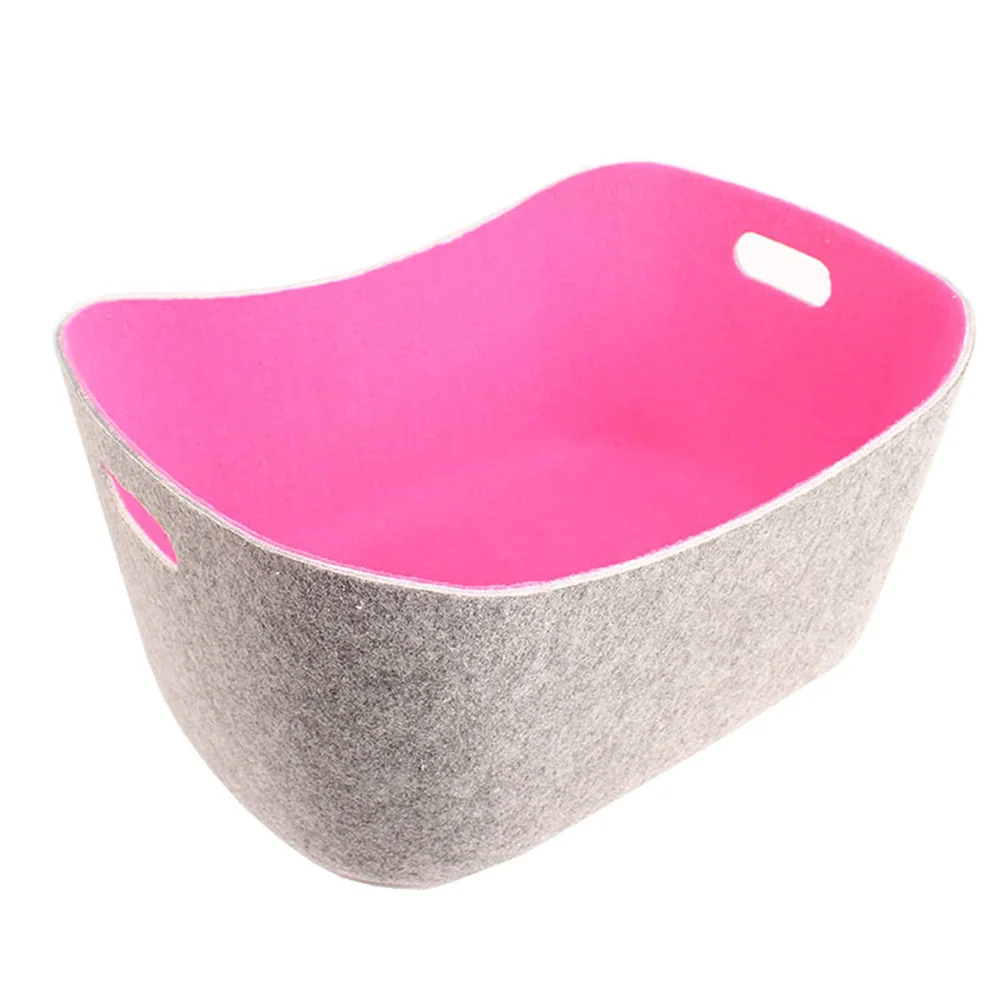 PET Felt Storage Boxes Organizer Basket Bags Kid Toy Storage Boxes Bin Organizer Felt Car Storage Living Room Accessories