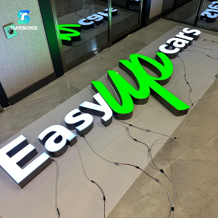 High Quality Metal Shell Acrylic 3D Illuminated Electronic Signs Channel Letters For Store Shop