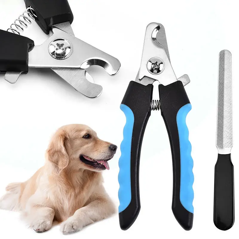 Stainless Steel Pet Dog Nail with free nail file for small medium dogs Dog Nail Grinder Claw Clippers Cat Pet Clean Cut Trimmer