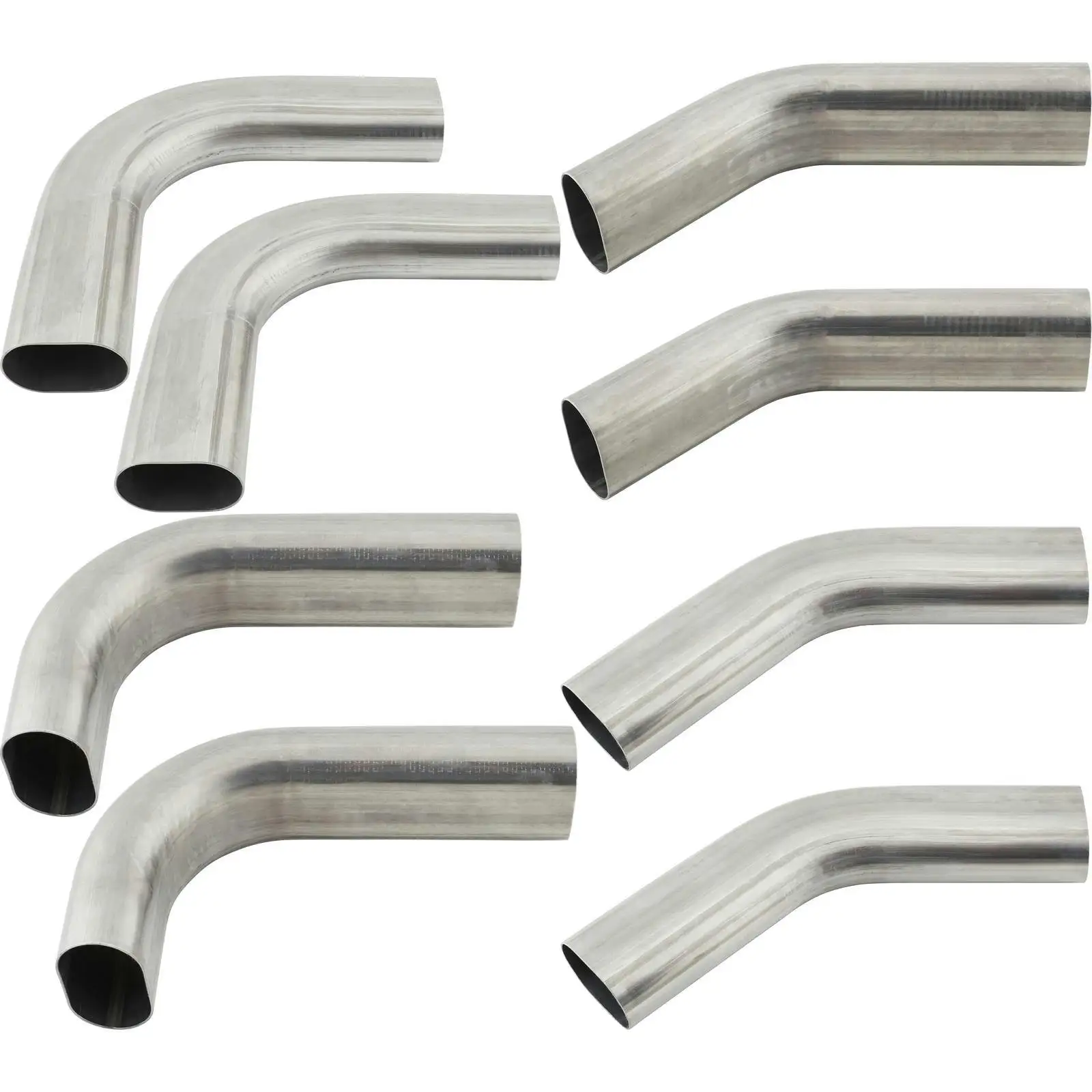Custom Aluminum Tube Stainless Steel Pipe Oval Mandrel Bends For Exhaust Handrail