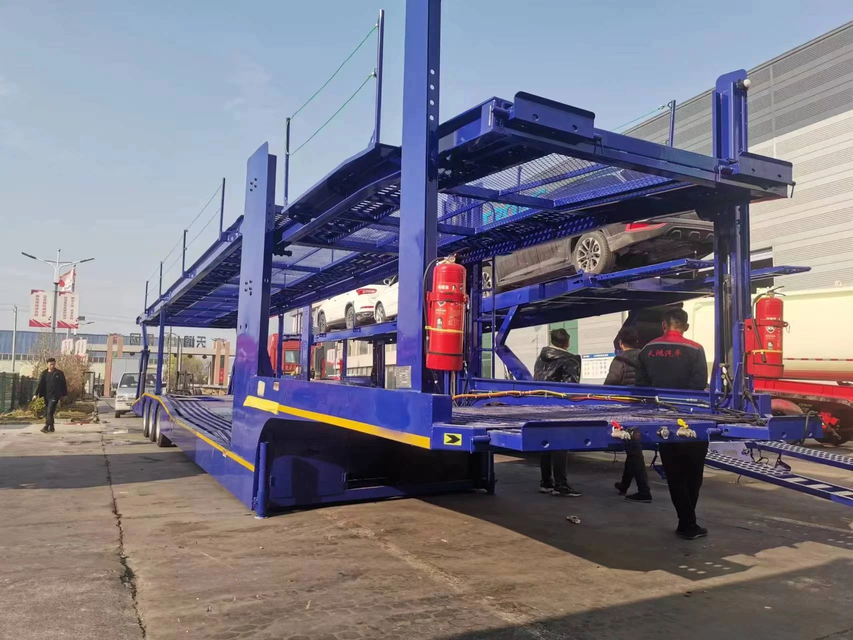 NEW Car Carrier 3 Axles Semi-trailer 8 Cars 6 Cars Transportation Trailer For Sale
