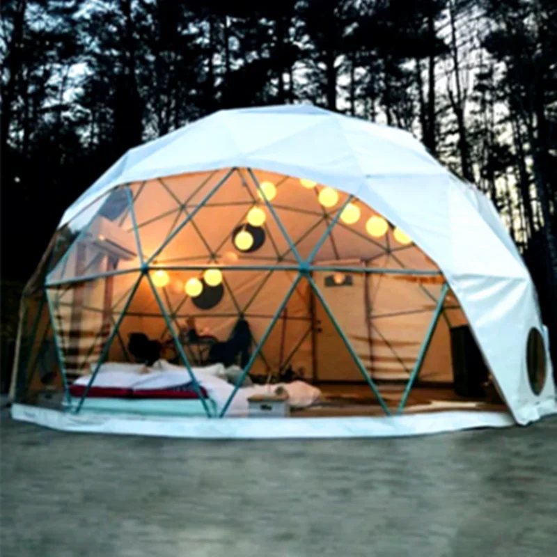 Factory Direct Sale Spherical Sun Room Garden Outdoor Glass House Garden Camping Tent Anti Noise Insulated Dome Gazebo