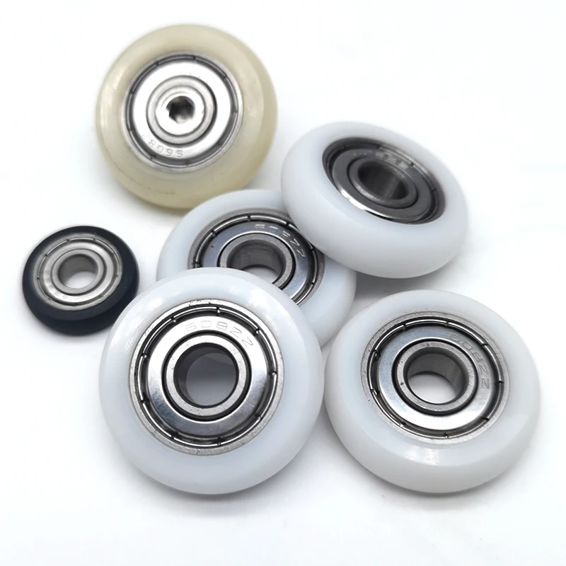BSR620260-16 Rowing Machine Seat Wheel POM Nylon Roller with Bearing Drawer Track 15x60x16mm Door & Window Rollers