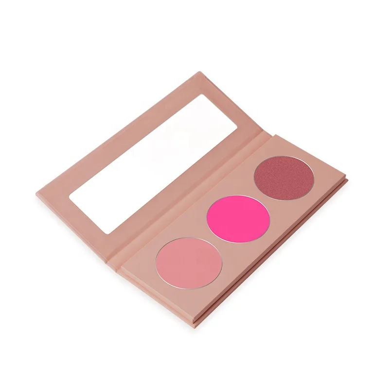 3 Hole High Pigment Blush Pressed Powder Rose Red Private Label Blush Bel Blush 4g Private Label or Paper Box Accepted 3 Years
