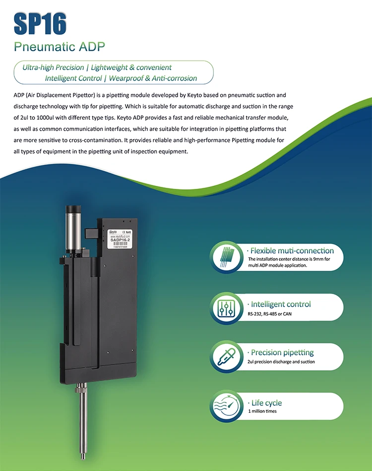 Liquid Handling Component For PCR/Genetic/Flow Cytometry/Pipetting Platform/Molecular Diagnosis/Laboratory Analyzer Tip Pipette