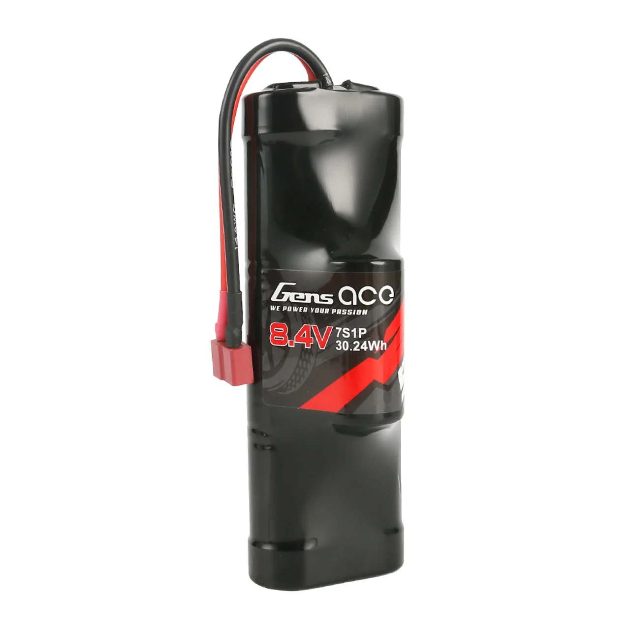 High capacity Gens Ace 7-cell 8.4V 5000mAh Ni-MH Battery Hump Style for rc car hobby