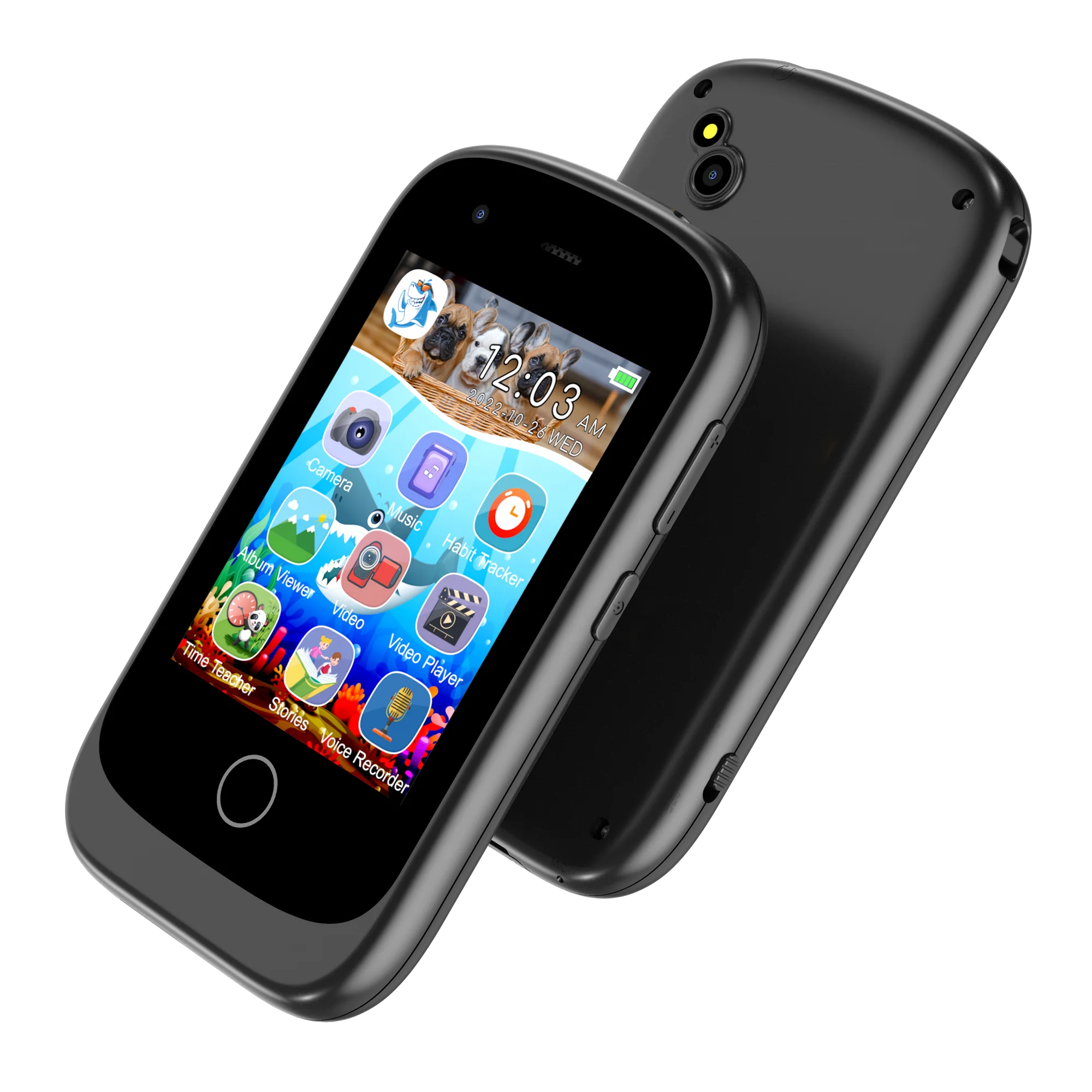 XA31 2.8 Inch IPS Kids Touch Screen Toy Cellphone With 17 Games,Smart Phone Toys Gifts for Children