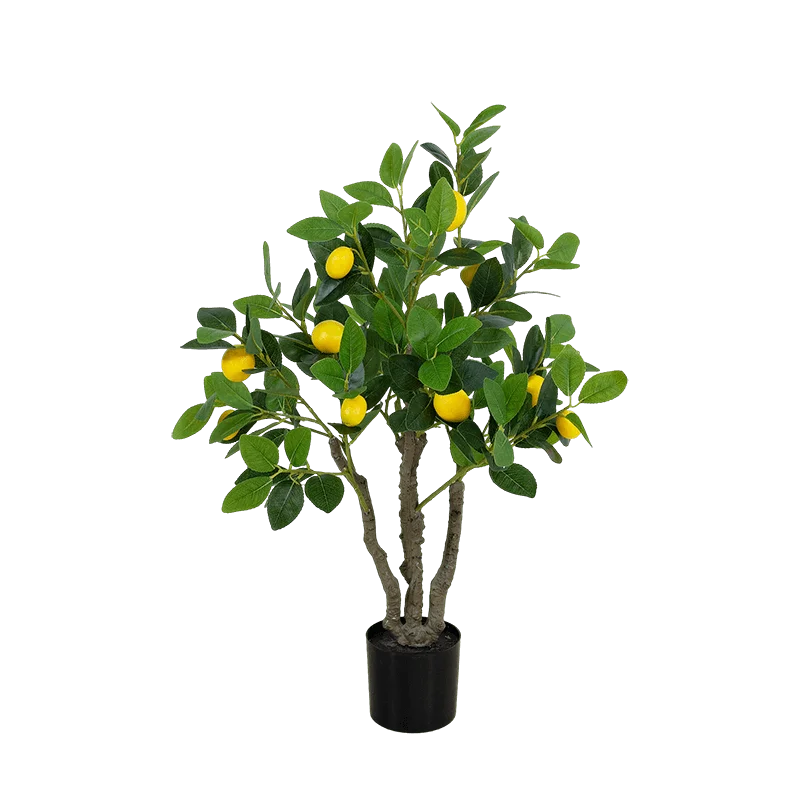 Senmasine 60cm 80cm 100cm 120cm 150cm Fake Potted Plants Home Indoor Decoration Artificial Lemon Trees