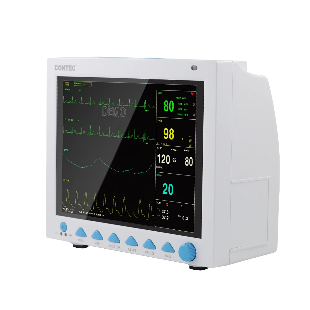 CONTEC CMS8000 multiparameter patient monitor 12 inch remote patient monitor