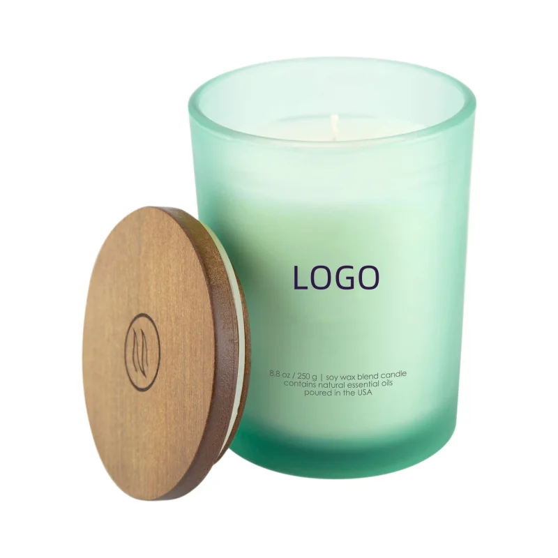 Custom Logo Home Fragrance Aromatic Candles Scented Luxury Jars Natural Soy Wax Scented Candles With Lid