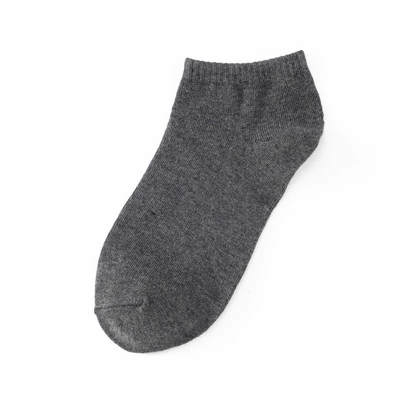 Evergreen Cotton Men Casual Simple Black Gray White Daily Ankle Soft Breathable Blank Sports short socks