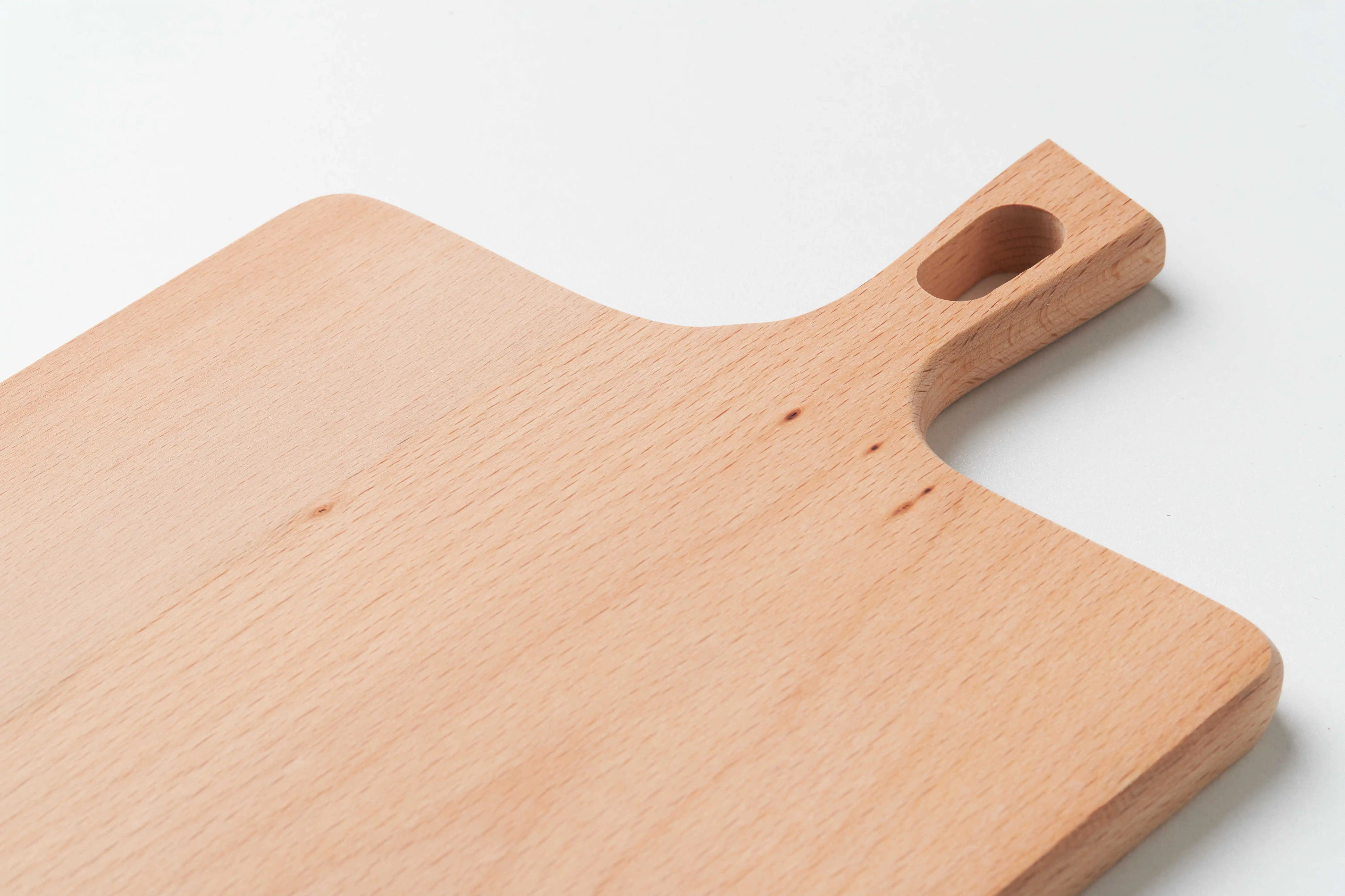 Factory Custom Japanese style beech household cutting board bread sushi pizza tray with handle wooden cutting board