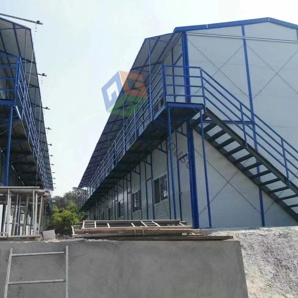 OEM ODM Benutzer definierte leicht zu montierende temporary Prefabricated Modulare  Metal Steel Structure K Type House