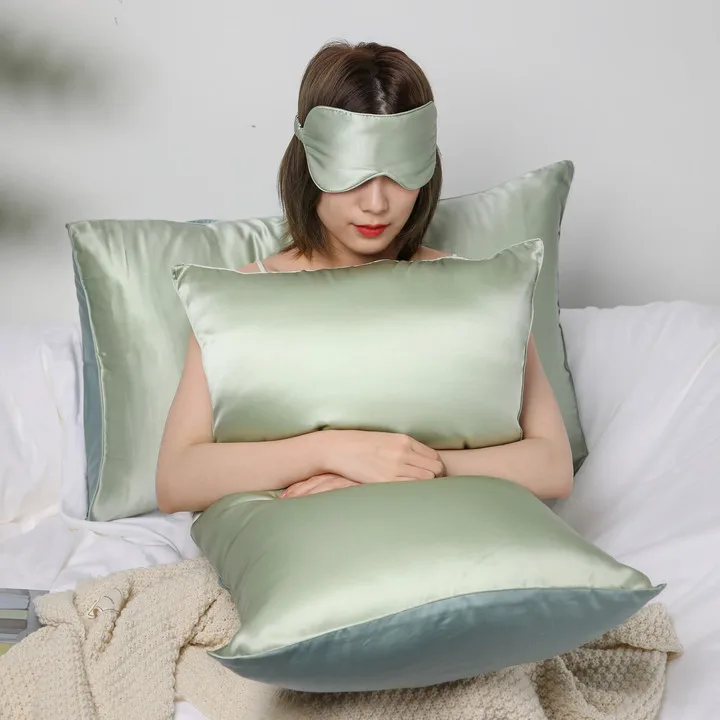 Wholesale Custom High Quality 100% Tencel Lyocell and 100% mulberry silk Pillow Case For Bedding