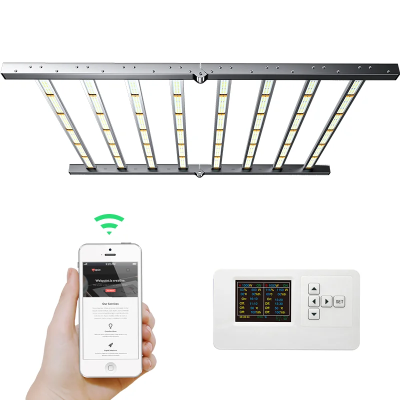 
A Gavita pro 1700e Fluence Spydr Full Spectrum Led Grow Lights With UV & IR for indoor plants for sale bars stripe 