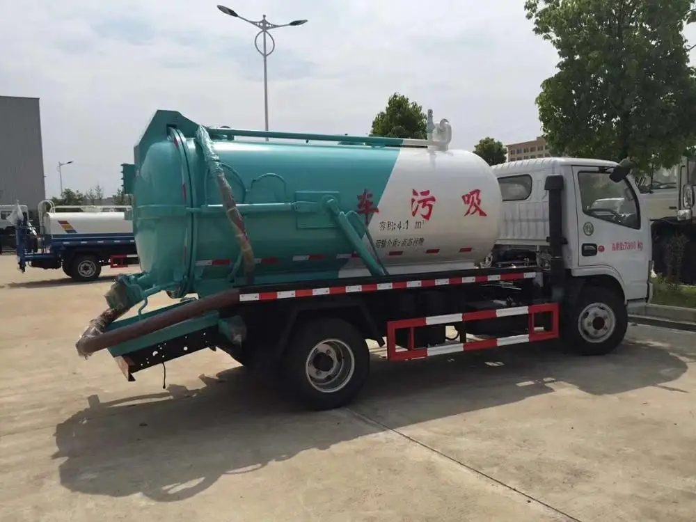 Dongfeng duolika 5000 liter sewage truck for sale