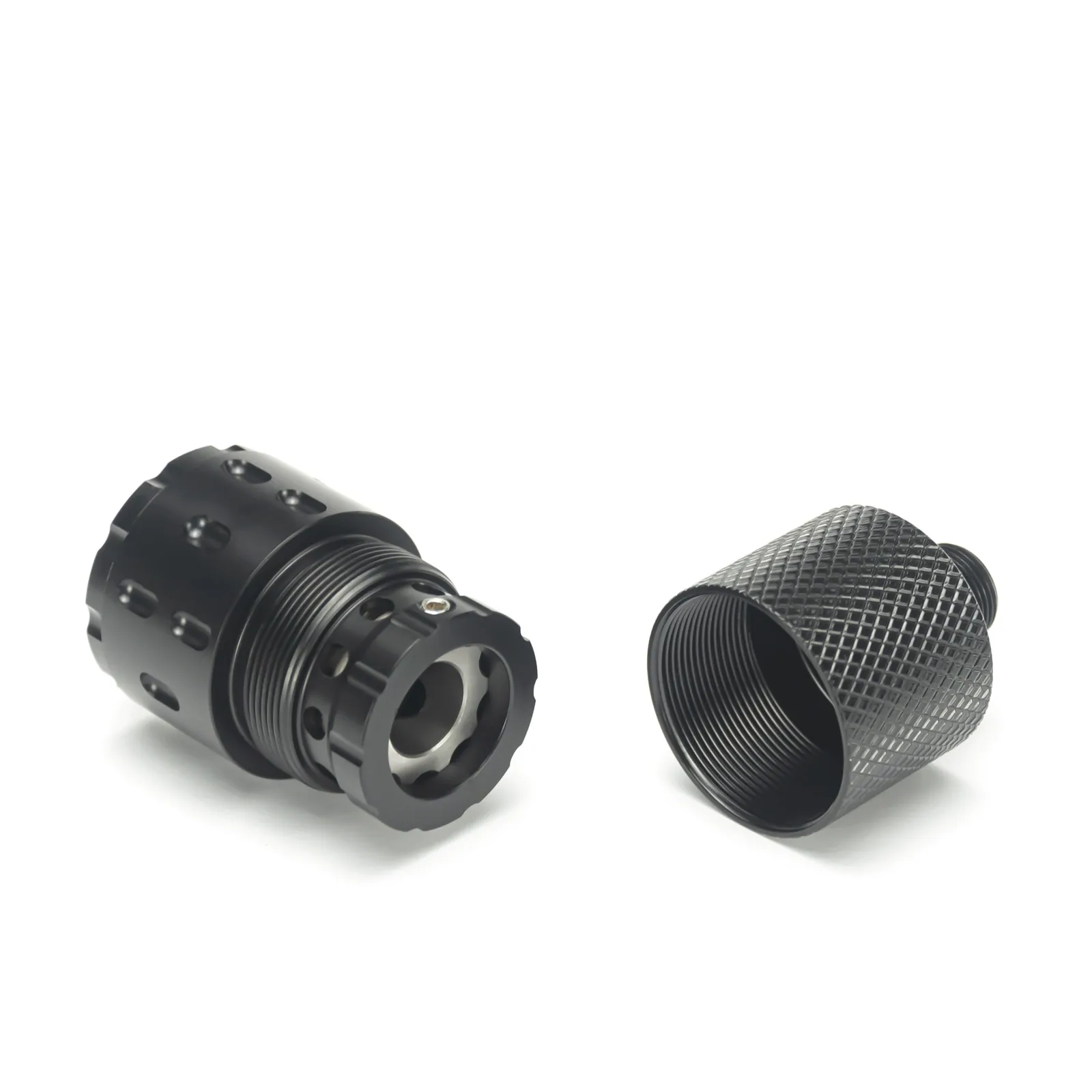 Stainless Steel Trap External Booster Female 1-3/16x24 to Male 1/2x28 Adapter Housing Case for solvent filter booster