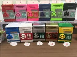 Kids Birthday Gift Electronic Bank Safe Money Box Tirelire For Children Digital Coins Cash Saving Safe Deposit ATM Machine