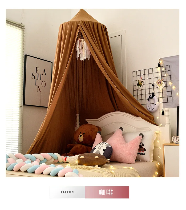  European Style Solid Hanging Fluorescent Stars Glow in Dark for Baby Kids Girls Dome Bed Canopy Double Mosquito