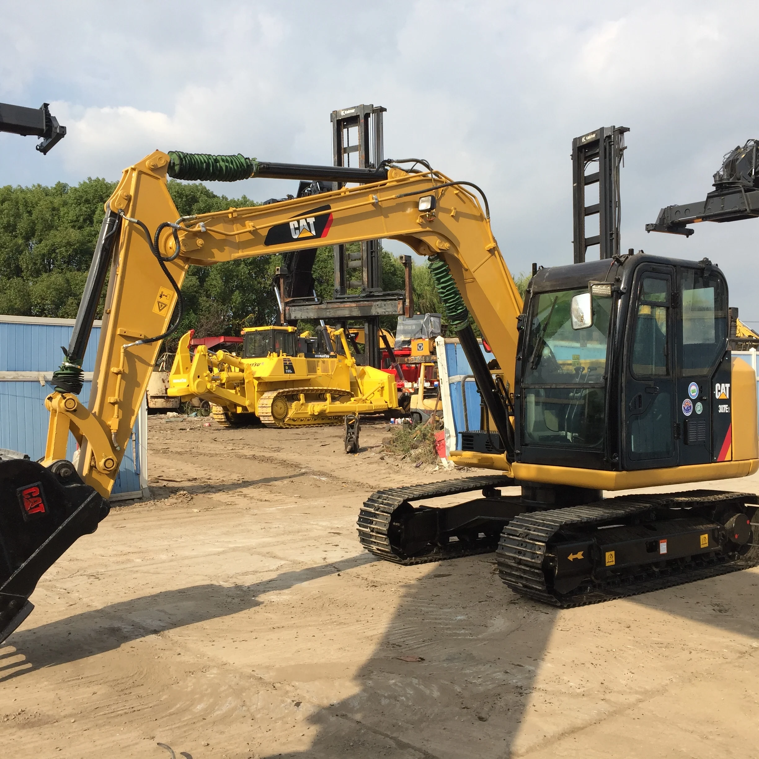 Used Caterpillar 307E2 Excavator for Sale in Shanghai Good Condition with Mitsubishi Engine Gearbox PLC Components Cheap Price