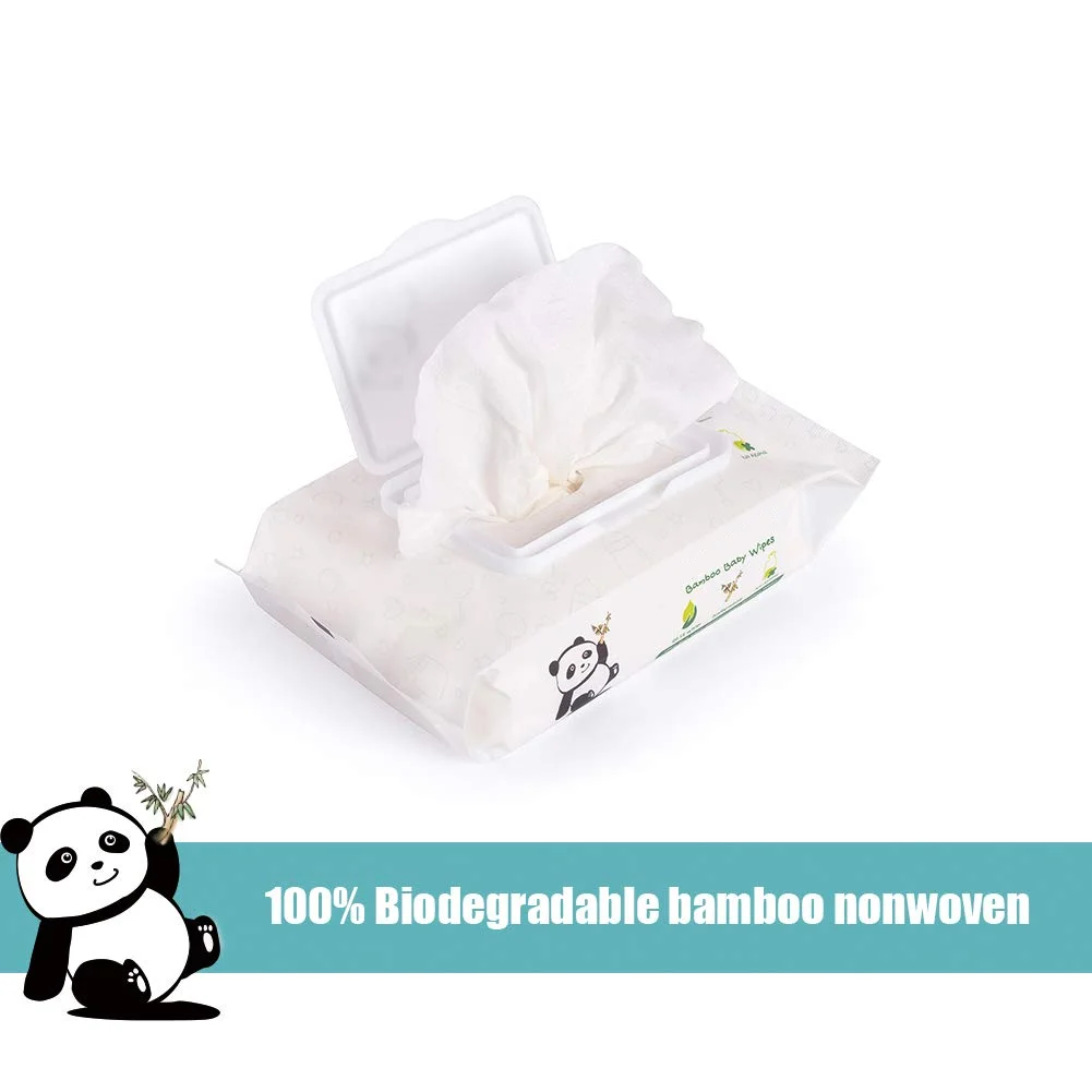 OEM ODM bamboo disposable bamboo Water Natural Organic Cleaning eco hand wet baby wipes