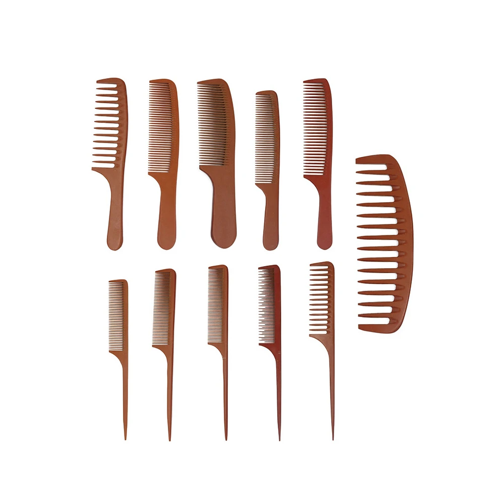 Bakelite Comb Pointed Tail Handle Wide Tooth Anti-static High Temperature Comb Suitable for Hair Salon