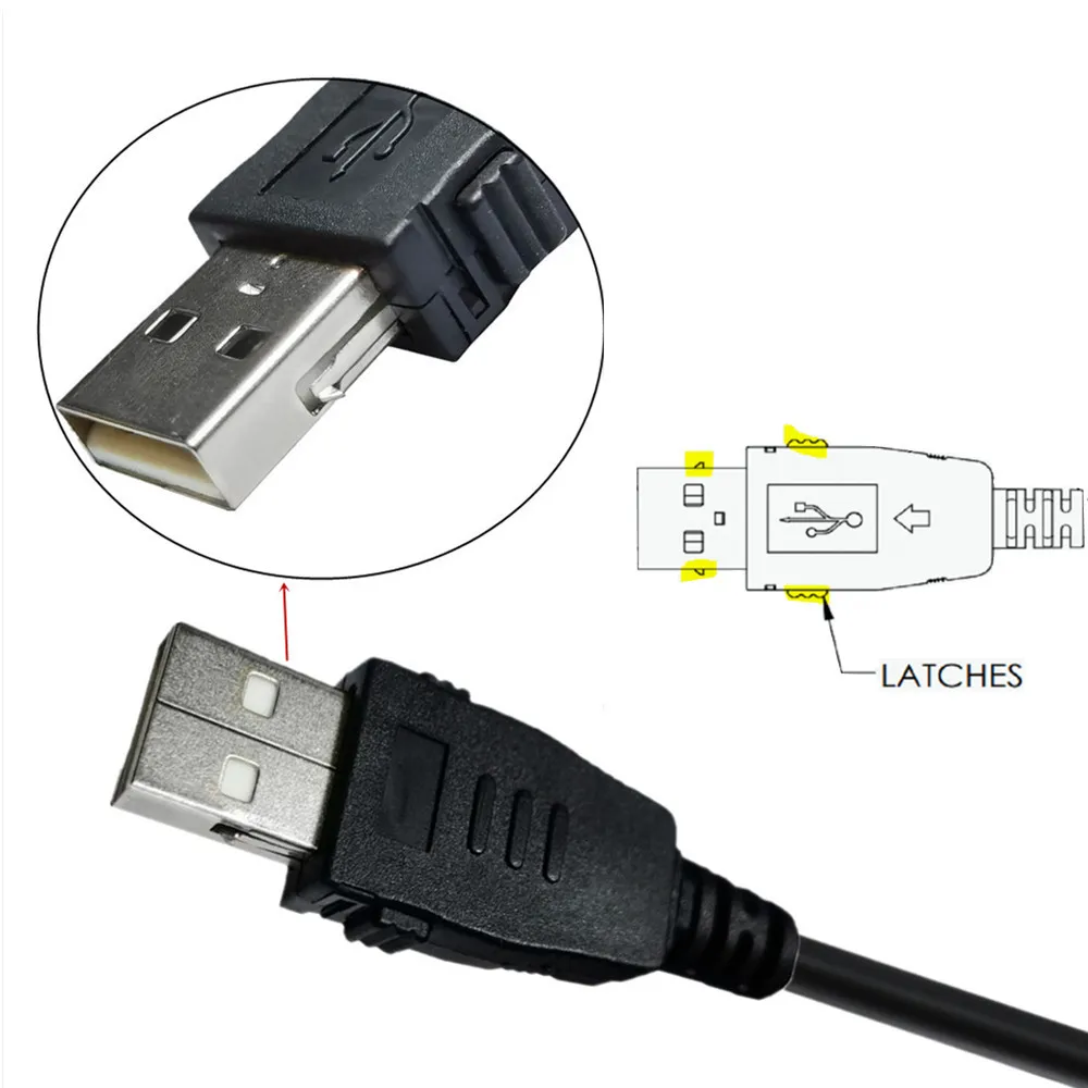USB 2.0 Extension Cable type A Male to Female Extension Cable Cord with latch lock
