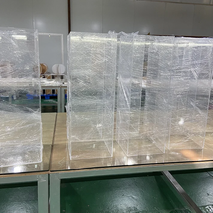 catering stand price 50cm cube transparent table wedding hotel dessert risers white acrylic buffet food display stand for party