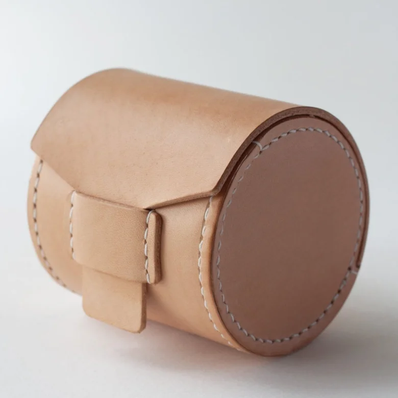 Hot Sale Camera Lens Case Genuine Leather Mobile Camera Lenses Holder for Nikon Camera