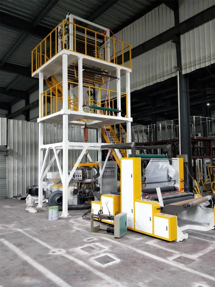 Машина для выдувания пленки aba 1200 мм, машина для выдувания пленки aba с 3 слоями, машина для совместной экструзии выдувной пленки