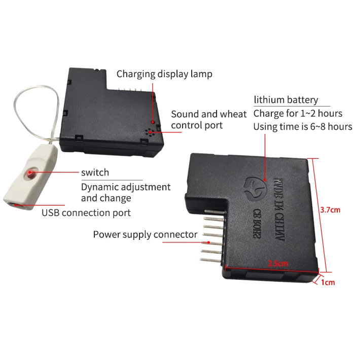 Electric syllable carnival voice-controlled luminous mask Halloween disco dancing voice-controlled luminous mask