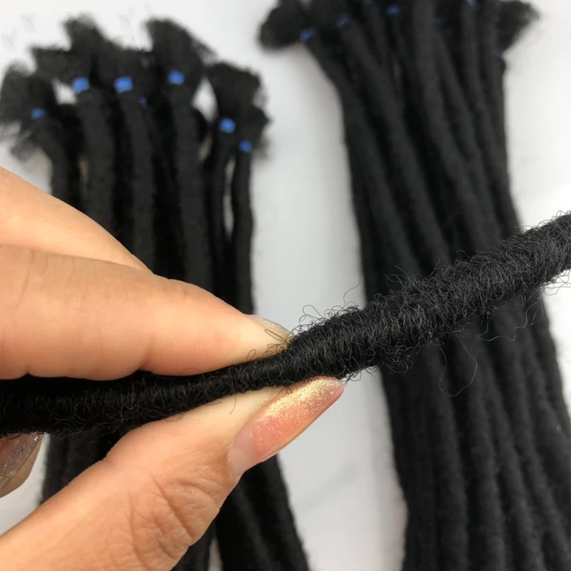 Оптовая продажа волос дреды для наращивания афро кудрявые волосы Remy Dreadlocks косички