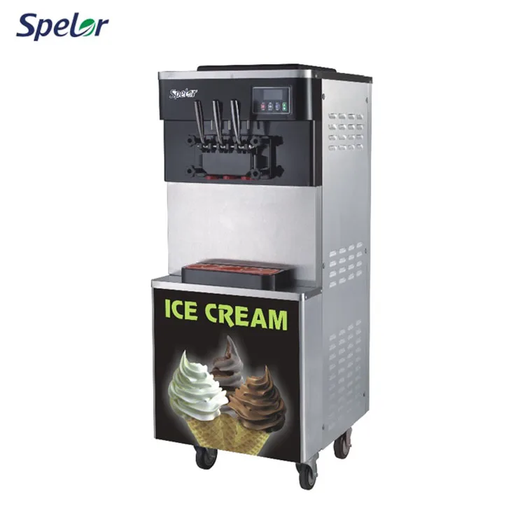 Заводская цена 2 + 1 смешанные Замороженные Йогурт maker коммерческих китайский дешевые мороженое машина