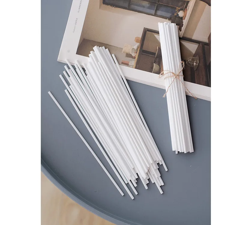 Custom rubber raffia opp bag ribbon package diffuser sticks home fragrance fiber rattan reed sticks