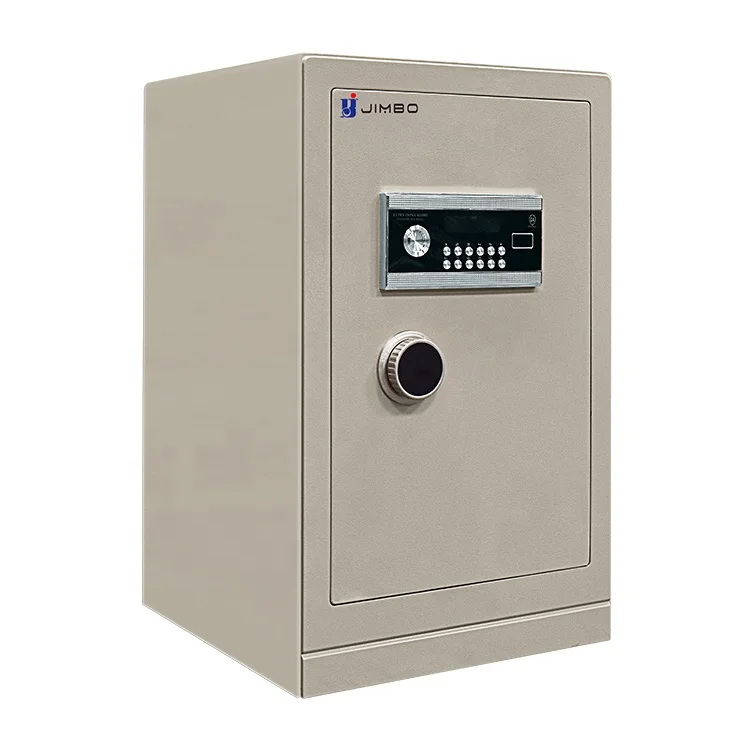 Jimbo Роскошный Металлический домашний сейф ювелирные изделия биометрический электронный цифровой Сейф с защитой от кражи и отпечатков