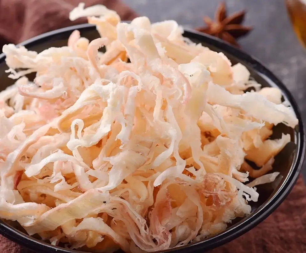 Export Seasoned Bulk Dried Shredded Squid Flake Snack Fish Roller Machine Cooker From China